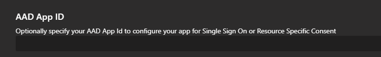 Azure Active Directory App Id